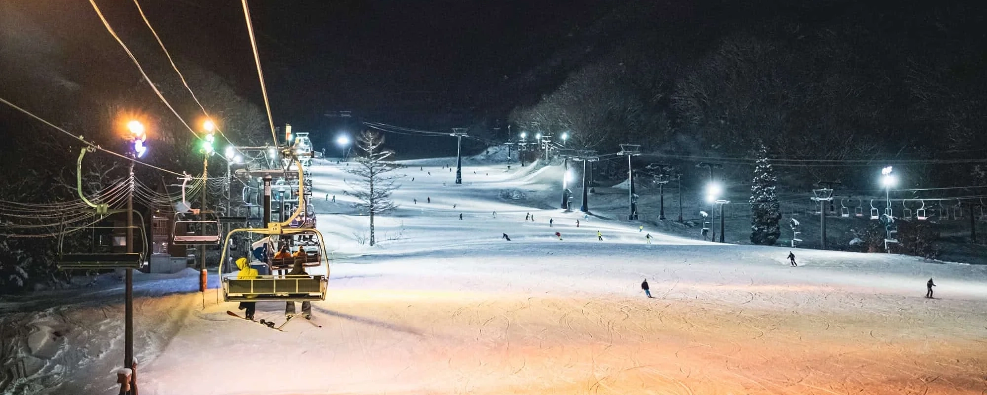 night skiing